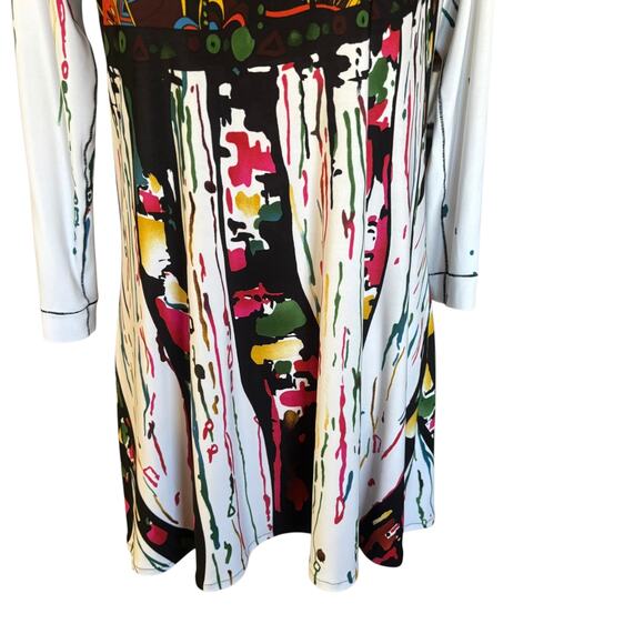 Eva Varro Scoop Neck Off Shoulder Artsy Tunic Top Blouse Size XL - Picture 3 of 10